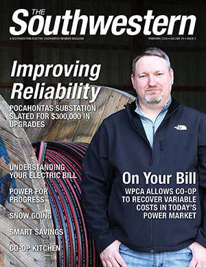 CEO Bobby Williams with Pocahontas Substation materials.