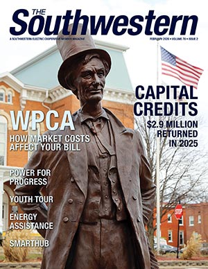 Abraham Lincoln statue in Hillsboro, Ill.