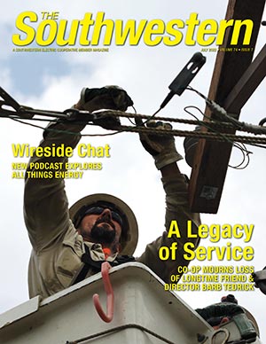 Lineman makes repairs / July 2022 cover image