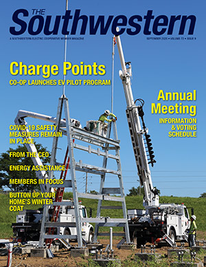 September 2020 issue cover image: Maple Grove Substation Construction