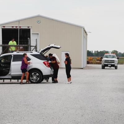 Members recycle their old electronics at a Southwestern Electric e-cycling drive.